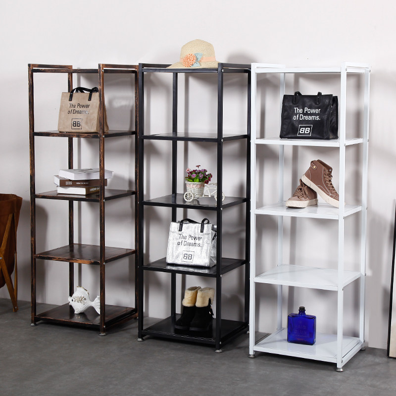 Clothing store multi-layer shelf Bag display rack Coat rack Shoe rack Women's store floor-to-ceiling gold display rack