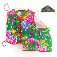 Зеленый жилет, комплект, платок