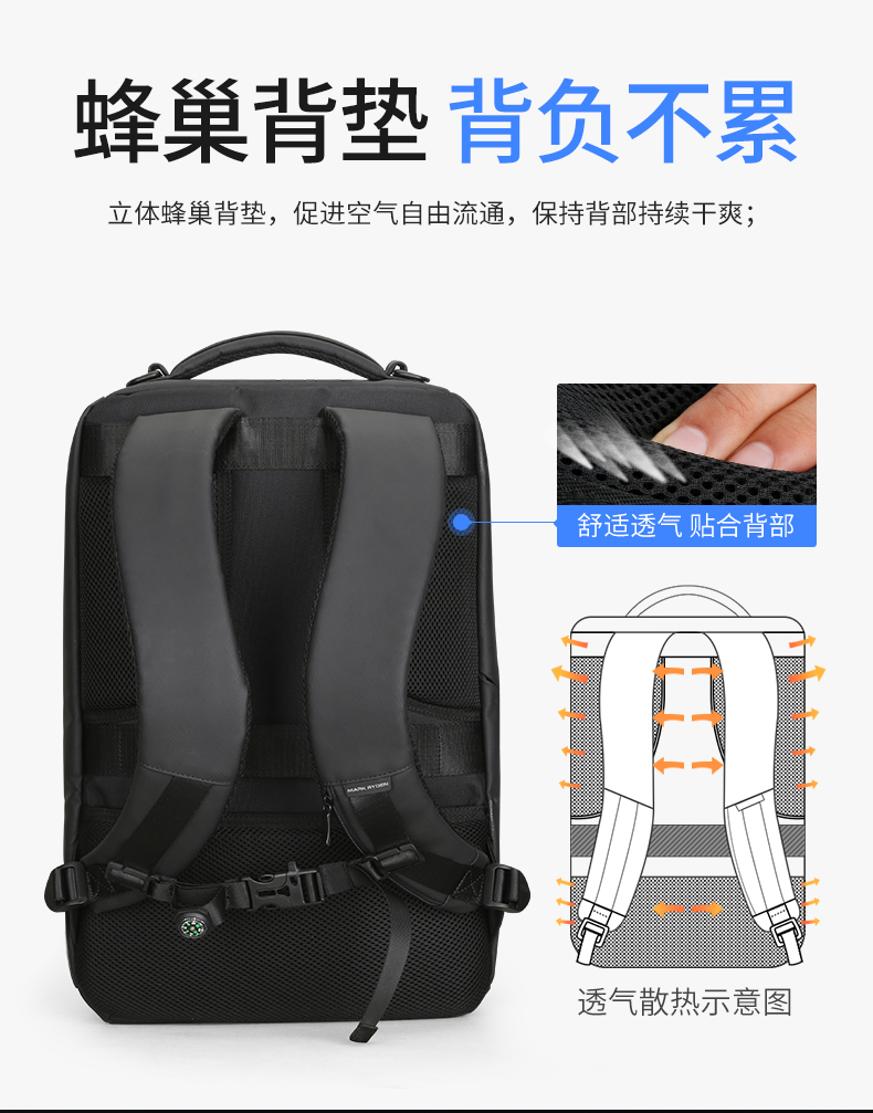 Túi đựng máy tính chống nước đa chức năng kinh doanh ba lô túi đeo vai nam túi sinh viên Anh xu hướng thời trang giản dị - Ba lô cặp trẻ em