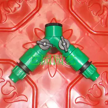 4 TO 6 points double switch ball valve connector 8MM hair tube adapter micro spray drip irrigation equipment quick connector