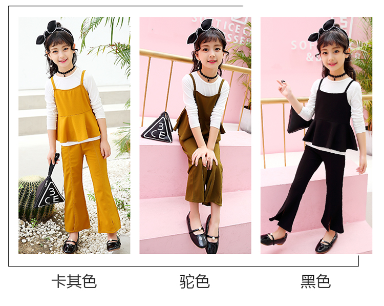 Gái mùa thu 2018 mới 4 phiên bản Hàn Quốc 5 gái 6 ba bộ 7 con lớn 8 bông 9 đại dương 10 bộ 11 tuổi shop quần áo trẻ em đẹp