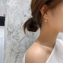 South Korea Dongdaemun cute baby elephant full diamond earrings earrings earrings small ear buckle female temperament simple and wild