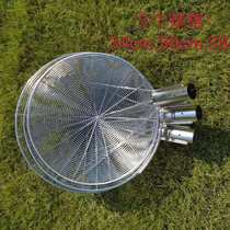 Extra-large thickened stainless steel wicker Fence Head Factory Canteen Special Leaking Spoon Head 34 36 38CM 38CM Mesh Wire Wire