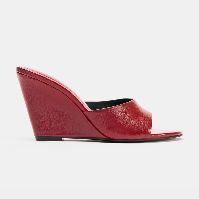 Za2026 Spring and Summer New Leather High-Heeled Round-Toe Sandals, Sexy Chunky Heel Mules, Fashionable Versatile Slippers for Women Za2026 Spring and Summer New Leather High-Heeled Round-Toe Sandals, Sexy Chunky Heel Mules, Fashionable Versatile Slippers for Women