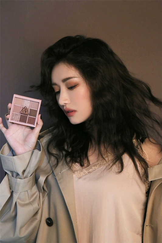 STYLENANDA Official 3CE RECIPE 9 Color Jiugong Eyeshadow Palette Pumpkin Color Earth Color bảng mắt clio