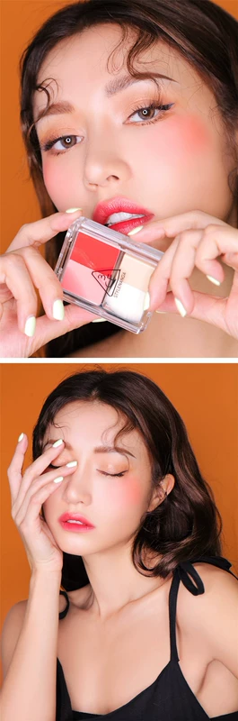 STYLENANDA chính thức 3CE DUAL BLEND BLUSHER hai tông màu - Blush / Cochineal má hồng 3ce 6 ô