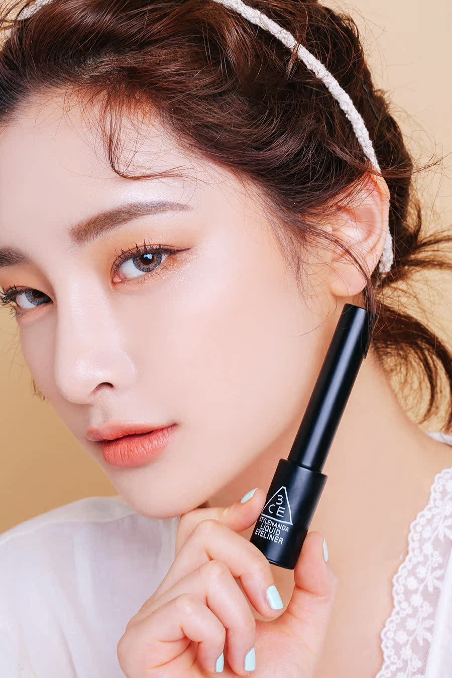 STYLENANDA chính thức 3CE LIQUID kẻ mắt không thấm nước và mồ hôi - Bút kẻ mắt kẻ mắt kat von d