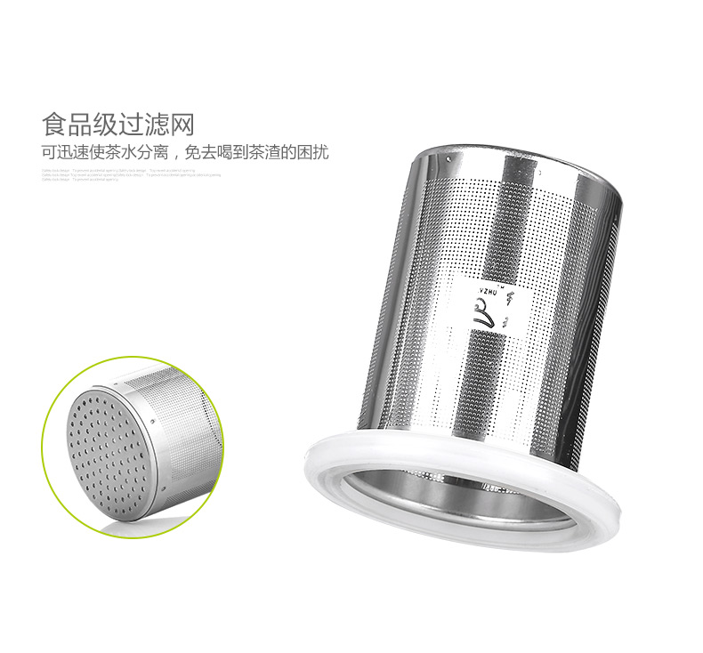 Hạt nhựa màu xanh lá cây cup xách tay với bộ lọc tách trà công suất lớn đôi thả-proof rò rỉ xe PC cup