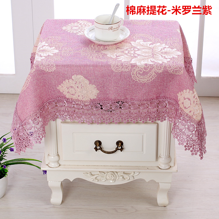 Vải đầu giường châu Âu vải bàn đầu giường che bụi bao gồm thời trang đầu giường khăn trải giường khăn trải bàn tấm che máy giặt