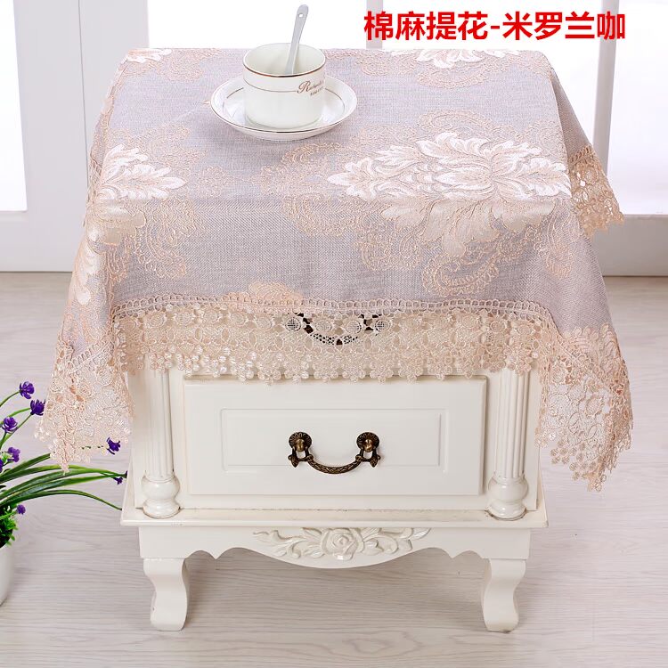 Vải đầu giường châu Âu vải bàn đầu giường che bụi bao gồm thời trang đầu giường khăn trải giường khăn trải bàn tấm che máy giặt