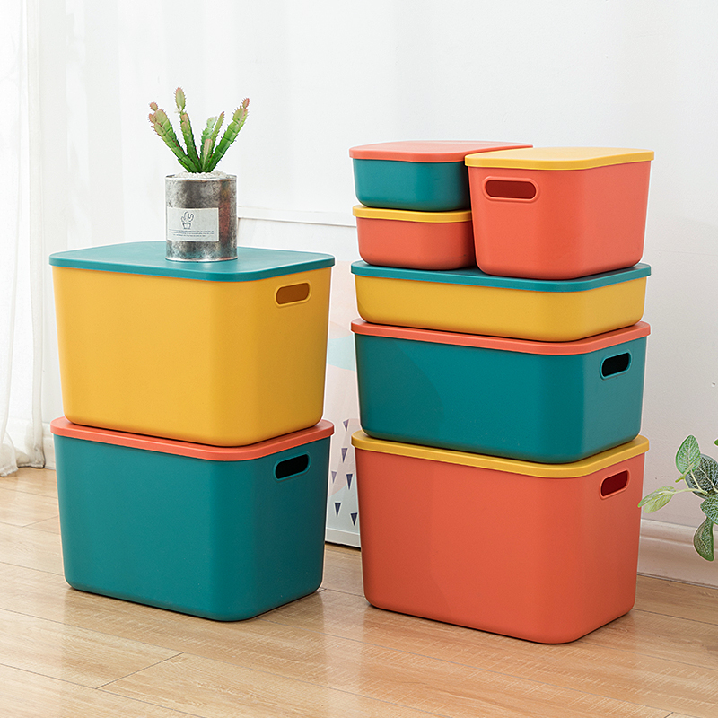 Home Inclusions Contain Cartridges Cover Plastic Storage Box Snacks Desktop Cosmetics Contained clothing Collation boxes