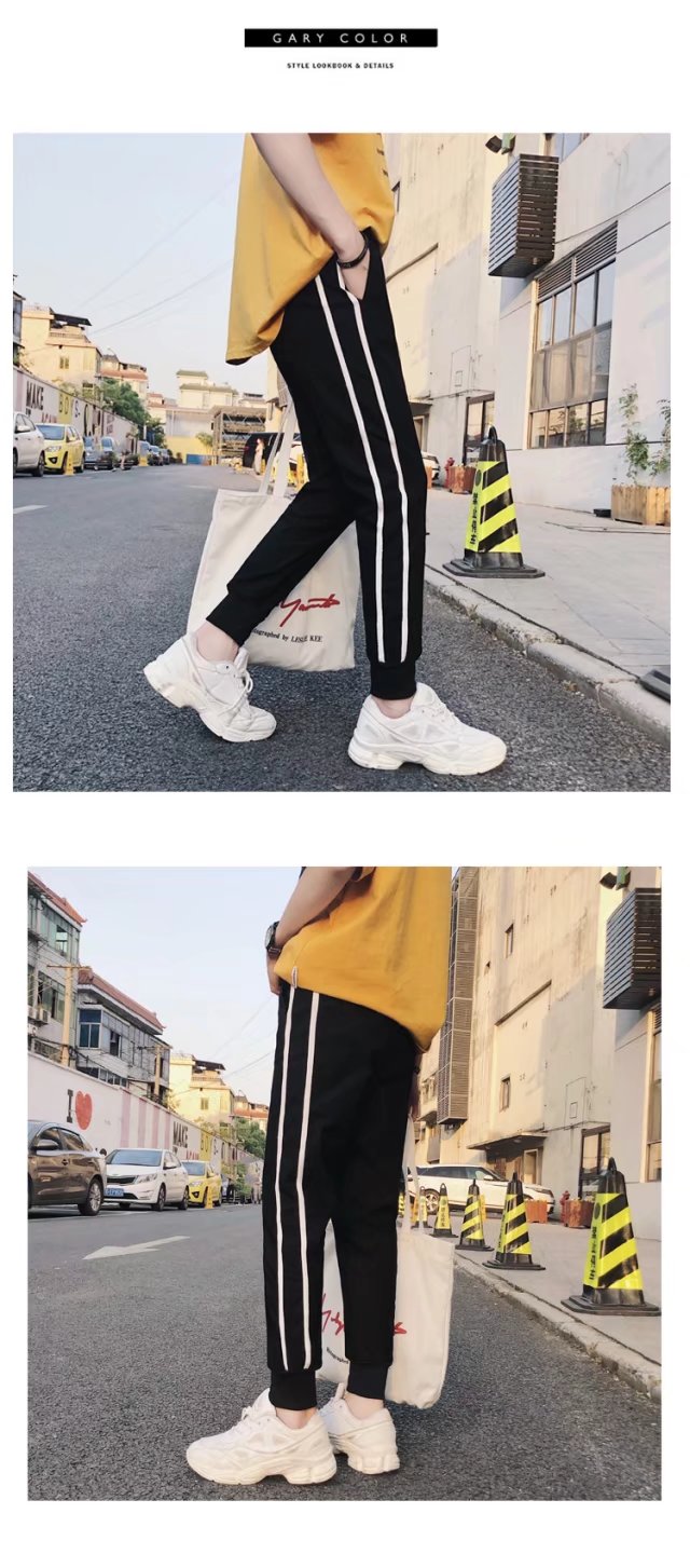 Mùa thu và mùa đông thêm quần rộng bình thường nam cộng với nhung dày thủy triều lỏng lẻo chín điểm quần quần học sinh nhanh khô mồ hôi quần thể thao