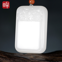 Impression of the eye (shea white jade) and the field jade pendant without a sign of the Millard Buddha Jade Pendant with a certificate of delivery