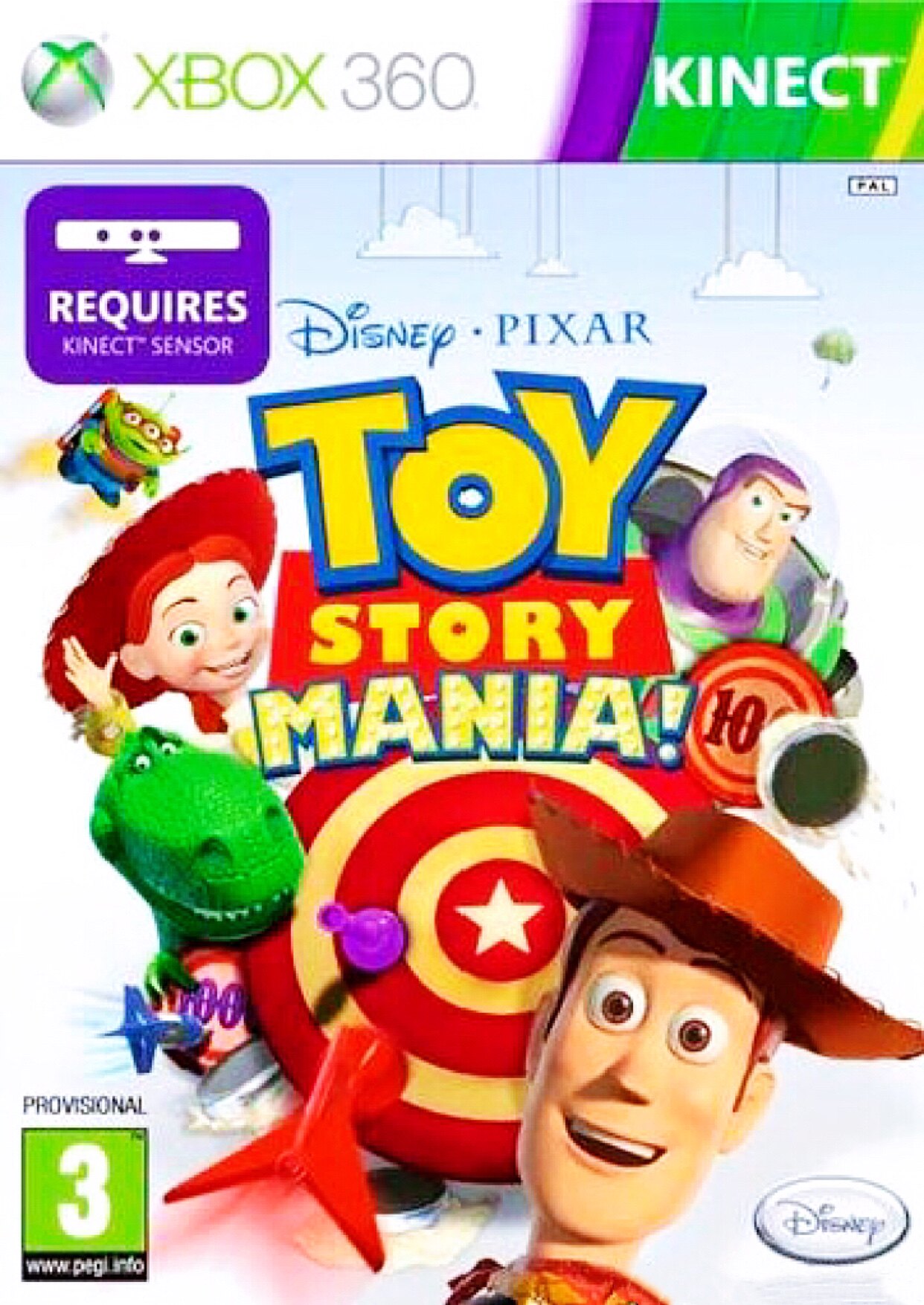 XBOX360 game disk kinect crazy Toy Story full version somatosensory (5 start 6)