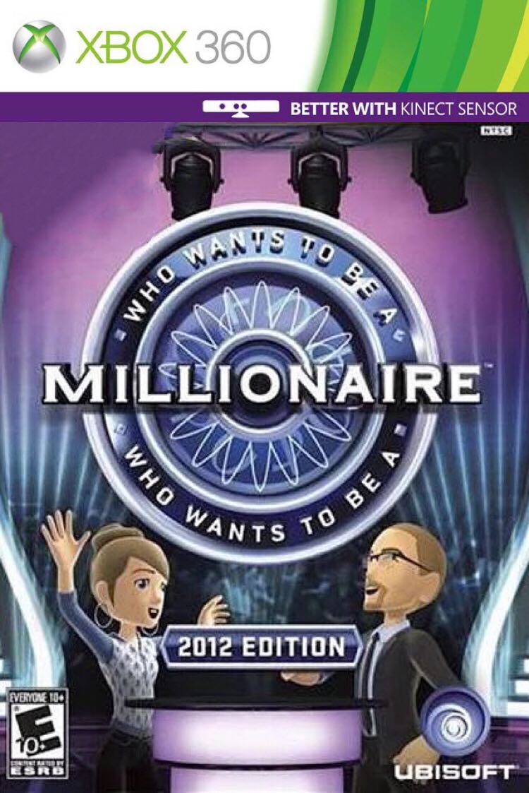 xbox360 disc game 2012 ultimate who wants to be a rich man kinect somatosensory (5 starts with 6)