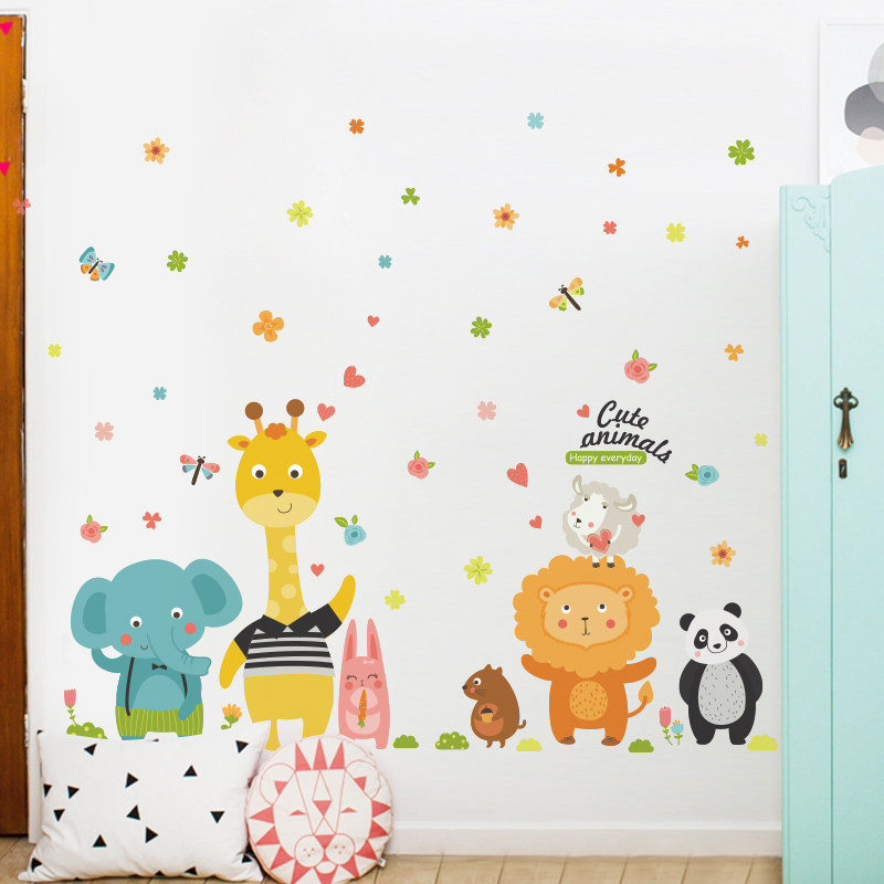 Deko Furs Kinderzimmer Mobel Wohnaccessoires Cute Childrens Room Warm Bedroom Bedside Painting Self Adhesive Wallpaper Kindergarten Classroom Decorative Wall Sticking Ncci1914 Com