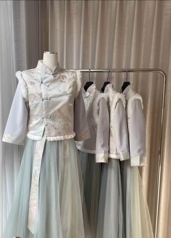 Bridesmaid Dress Chinese Style Versatile Blue Two-Piece Wedding Dress Bridesmaid Dress Chinese Style Versatile Blue Two-Piece Wedding Dress