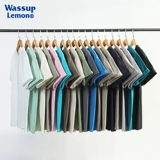 WASSUP LEMON Хлопковая футболка подходит для мужчин и женщин для отдыха для влюбленных, короткий рукав, оверсайз