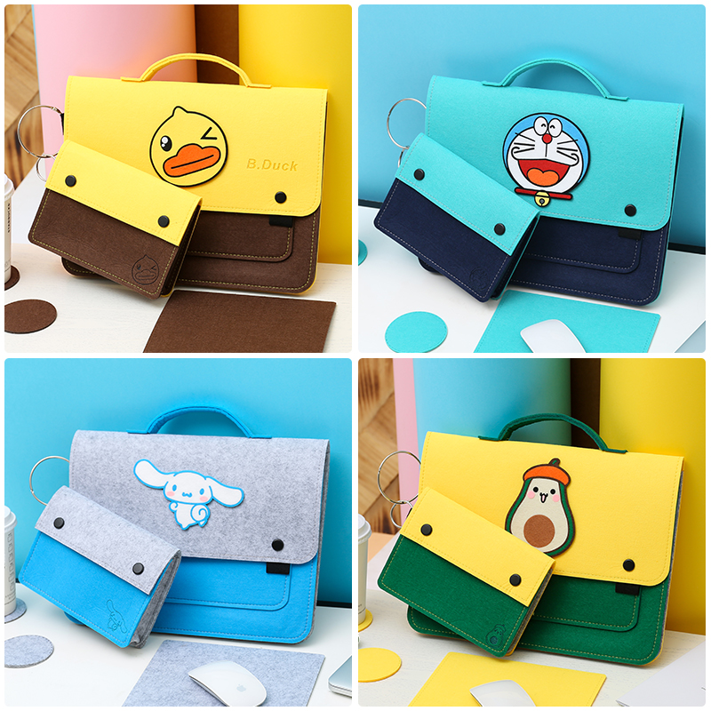 Applicable macbookpro computer package 14 inch woman cute Huawei matebook13 liner bag iPad handbag