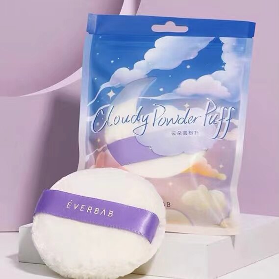 товар из китая 现货！everbab云朵蜜粉扑定妆毛绒粉饼亲肤柔软妆容自然服帖