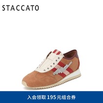 Sigatu autumn new rhinestone casual color cowhide leather Forrest shoes leather shoes womens shoes 9EO09CM9