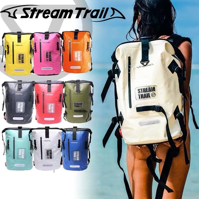 Japan StreamTrail Dry Tank25L 40L diving bag outdoor waterproof bag surf double shoulder bag