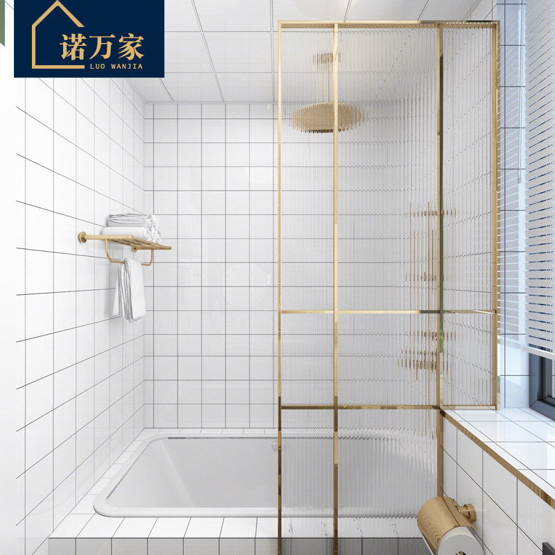 Small white brick wall tile 300x600 groove Japanese kitchen wall bathroom floor tile Nordic style bathroom tile