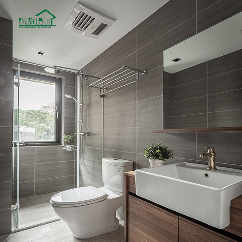 Antique brick Gray cement tile Powder room wall tile kitchen floor tile Living room anti-slip antique brick 600x600