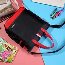 Custom Logo Primary School Students Cram Bags Vegetarian Education Gift Practice Words Skew Satchel Reflective Hand Bag Single Shoulder Bag