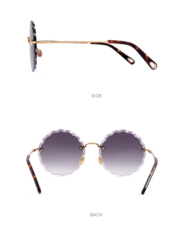 Parson retro kính mát nữ tấm retro ánh sáng nylon ống kính thời trang khung tròn kính râm mới 8199 kính râm nữ chính hãng