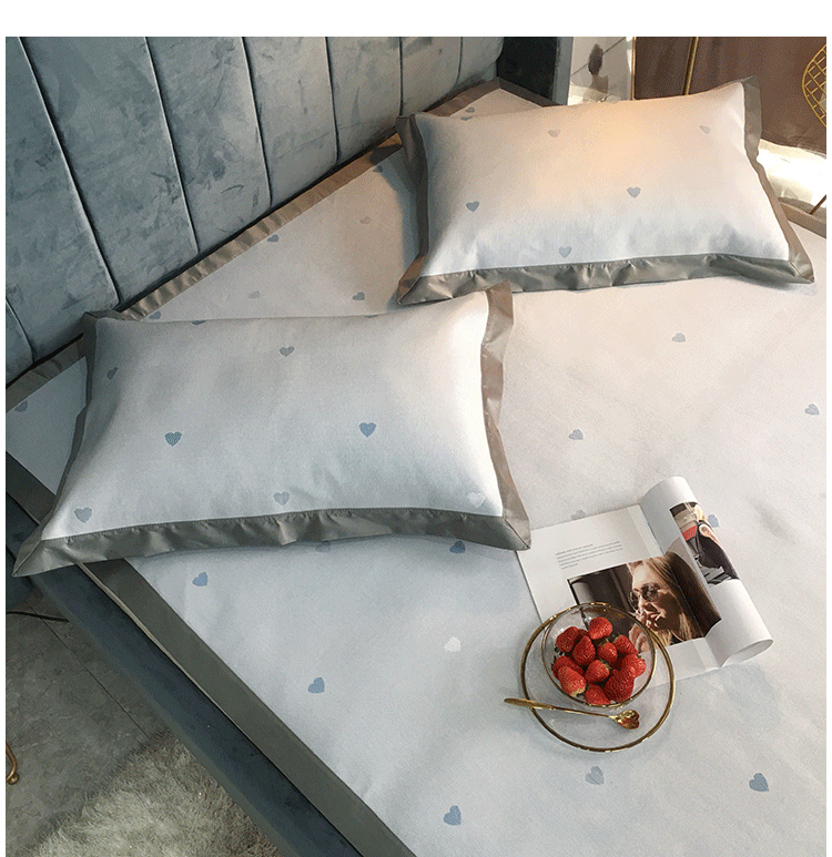 Thảm lụa ba mảnh giường 1,8 m Han Fang thảm y tế 1,5m1,2 trẻ em có thể giặt gấp điều hòa mat - Thảm mùa hè chiếu nằm điều hòa