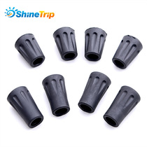 Wholesale climbing pole foot pad non-slip pad non-slip head round rod tip protection rubber sleeve universal rod tip cover