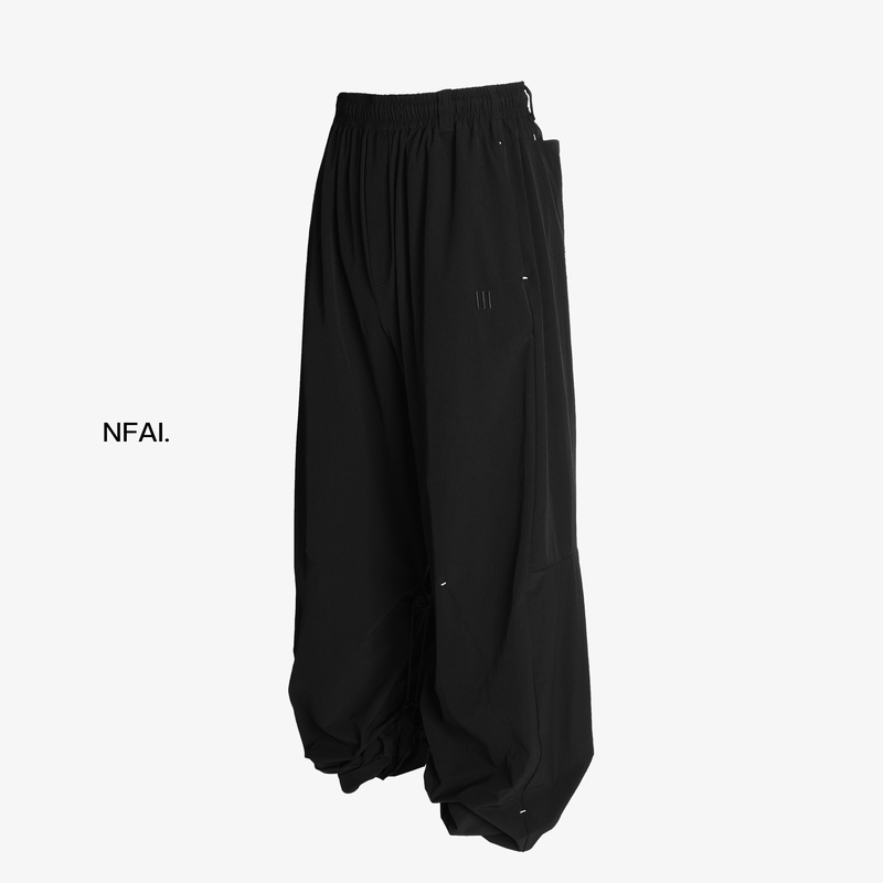 Nfai 3F Drawstring Jogger Pants, Lightweight/Imported/Anti-Wrinkle/Windproof/Waterproof