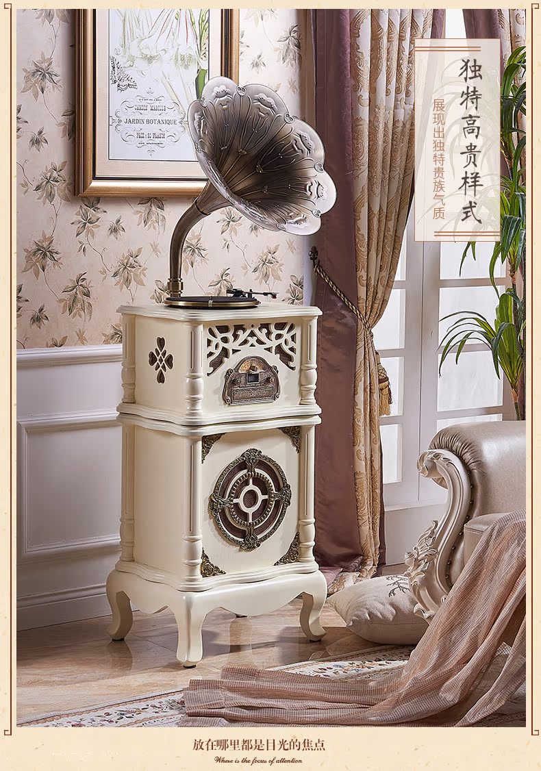 máy nghe nhạc đĩa than victrola Ming 167 máy ghi âm cổ điển retro máy ghi âm retro loa lớn âm thanh phòng khách hộ gia đình ghi âm châu Âu - Máy hát đầu đĩa than denon dp 3000