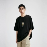 [Zola Main Same] Taipingbird Men's Short -Sleeved T -Fish 24 года летней новой печатной тяжелой рубашки#