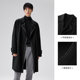 PEACEBIRD Men's Spring New Topstitch Double-sided Wool Coat Mid-length Trendy Wool Coat Coat