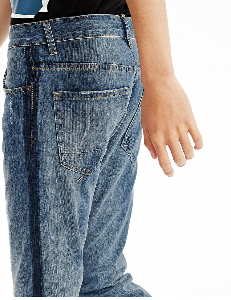 Jeans pour jeunesse PEACEBIRD en coton pour été - Ref 1461585 Image 36