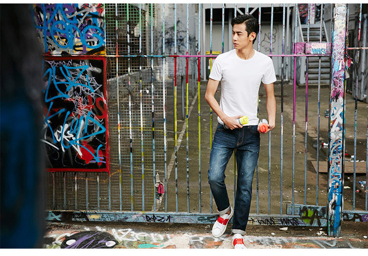 Jeans pour jeunesse PEACEBIRD en coton pour été - Ref 1480522 Image 24