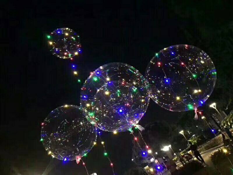 Transparent Popo Polo Polo Polo Ball LED light Popo ball Popolor spot Spotted Balloon