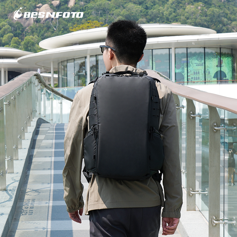 BESNFOTO 100 Letter Camera Pack Photography Package Single Anti-micro Single Shoulder Backpack Zhou Tour Series BN-2218 Professional Digital Drone Stabilizer Outdoor travel suitable for DJI Canon Nikon -