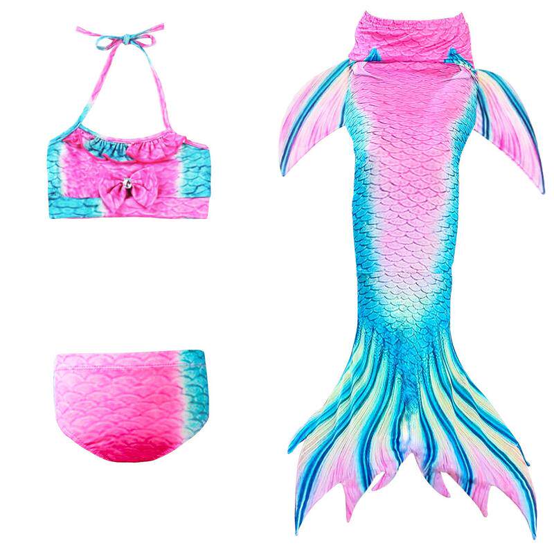 Купальный костюм / плавки 儿童美人鱼性格泳衣泳装比基尼欧美沙滩温泉三件套游泳衣夏装 Other