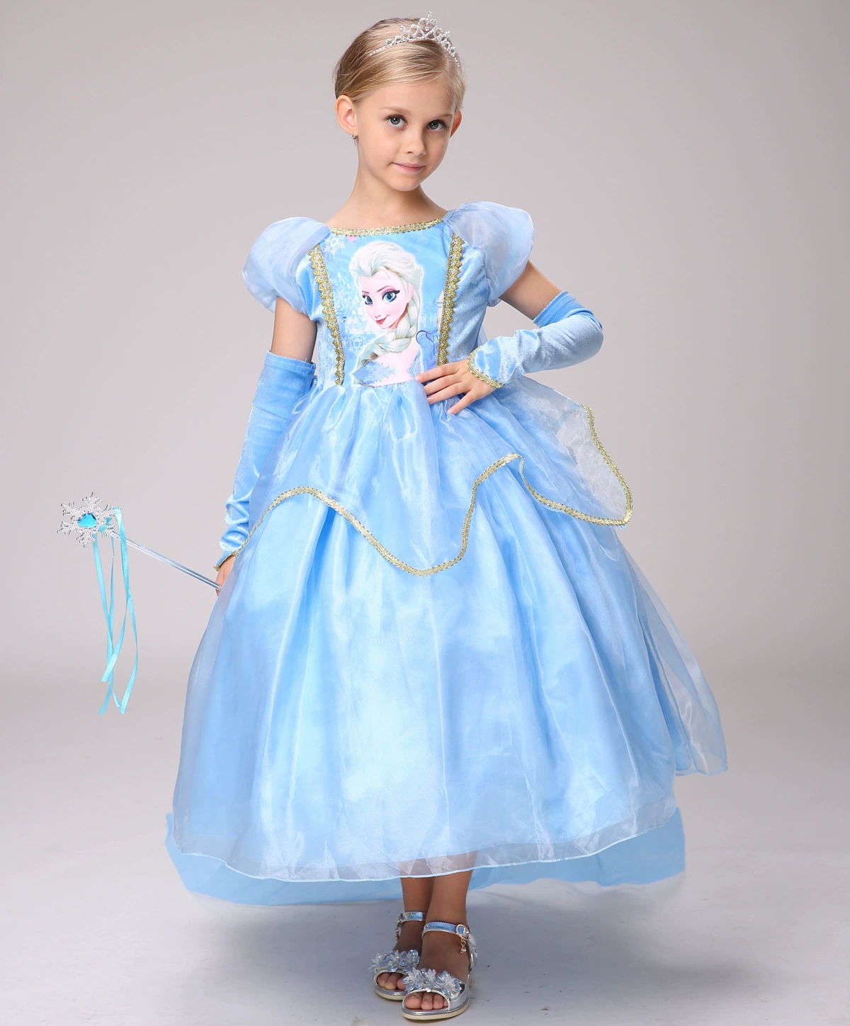 Trẻ em Aisha Frozen Puffy Fairy Princess Dress Cô gái Aisha Dress Festival Dress - Váy trẻ em