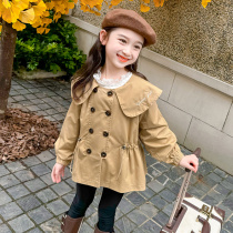 Girls Spring and Autumn Jackets 2024 New Fashionable Autumn Clothes Baby Girls Fashionable Childrens Clothing Girls Autumn Windbreaker Trend