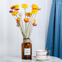 Small Daisy dried flower diy material home living room decoration light luxury small bouquet ins decorative ornaments air-dried natural