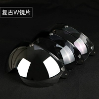 Mũ bảo hiểm xe máy chính hãng Mũ bảo hiểm retro mũ bảo hiểm bay W ống kính / ống kính ba nút / nhiều màu tùy chọn - Xe máy Rider thiết bị bảo vệ gối