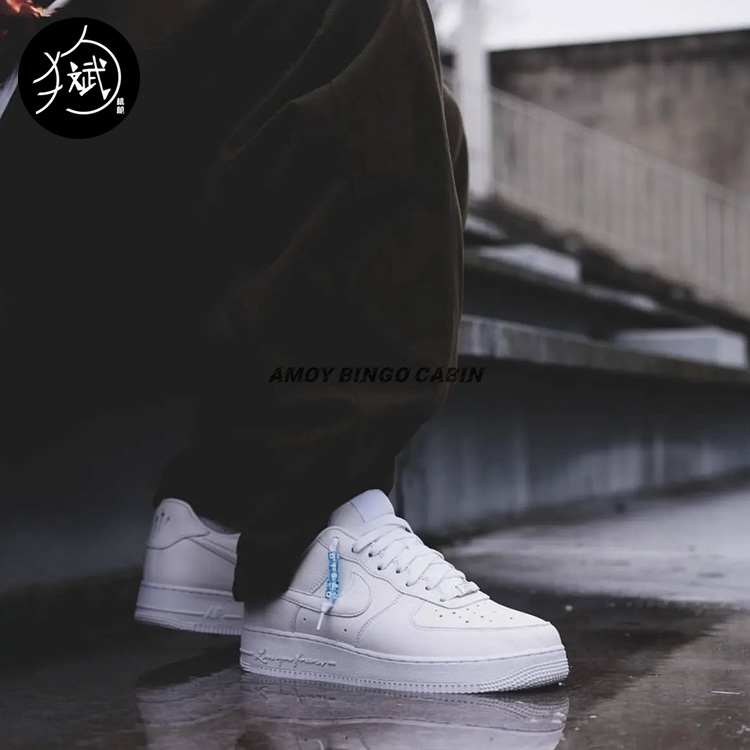 Nocta×Nike Air Force1 Men's and Women's Joint Brand Pure White Air Force Sports and Leisure Sneakers Cz8065