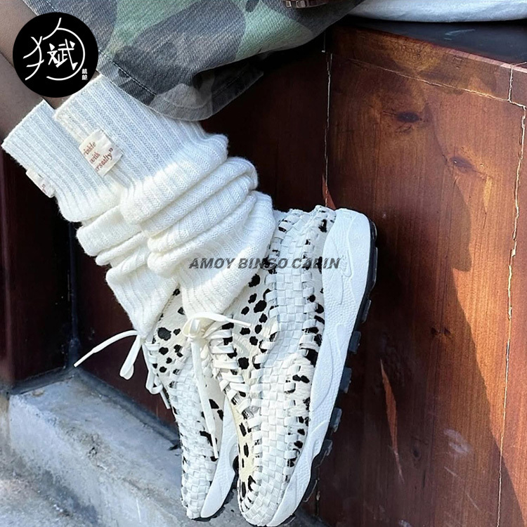 Nike Air Footscape Woven Men's and Women's Black and White Cowhide Woven Sports Casual Shoes Fb1959 Nike Air Footscape Woven Men's and Women's Black and White Cowhide Woven Sports Casual Shoes Fb1959