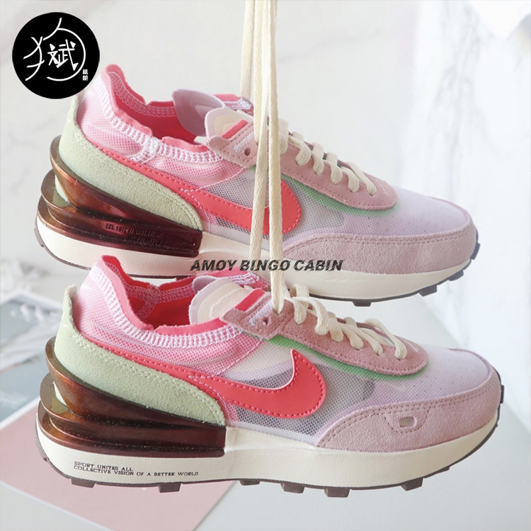Nike Waffle One Women's Retro Waffle Low-Top Sports Casual Running Shoes Dm5452-161 Nike Waffle One Women's Retro Waffle Low-Top Sports Casual Running Shoes Dm5452-161