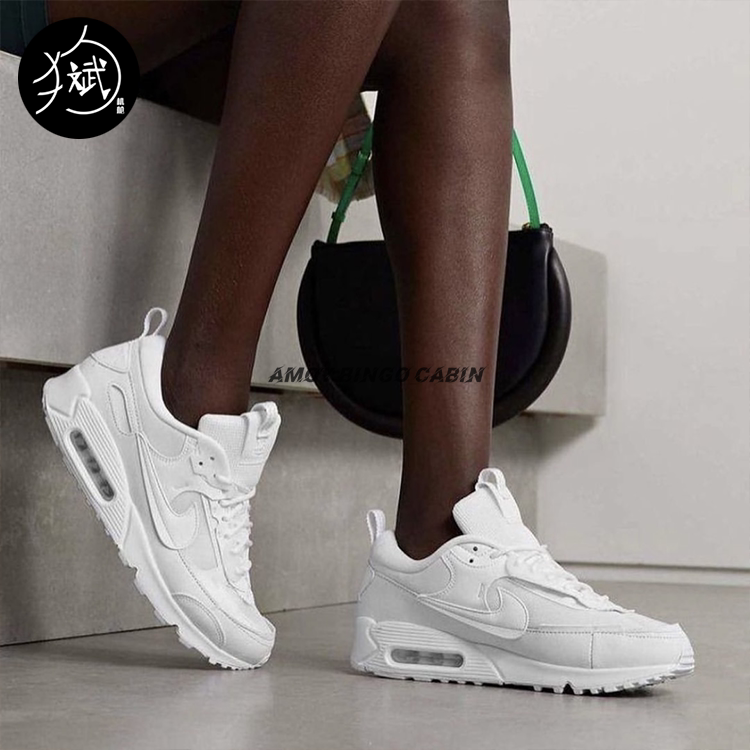 Nike Air Max 90 Scrap Women's Deconstructed Retro Air-Cushioned Height-Increasing Casual Running Shoes Dm9922 Nike Air Max 90 Scrap Women's Deconstructed Retro Air-Cushioned Height-Increasing Casual Running Shoes Dm9922