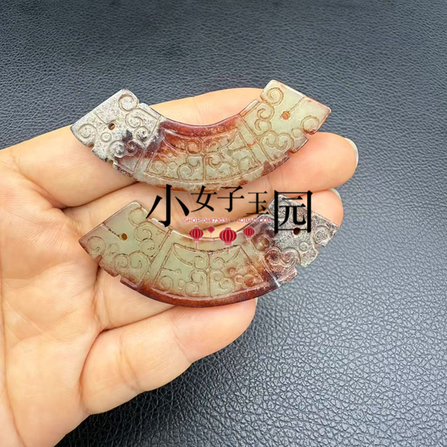 岫玉双龙玉璜锁骨链颈饰吊坠挂汉服腰带配饰古风腰绳宫绦禁步流苏，古风美学新高度！-其他-淘宝好物网